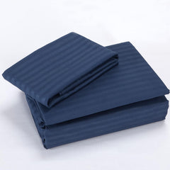 Plain Bedsheet For Double Bed King Size With 2 Pillow Covers - 90 X 100 Inches, Dark Blue | Ideal For Home, Hotels, Guest House, Durable For All Season