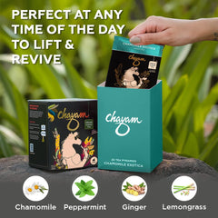 Chayam Sleep & Immunity Combo Pack Of 2 X 20 Tea Bags - Magical Cinnamon + Chamomile Exotica Tea | Rich In Antioxidants, Low Caffeine