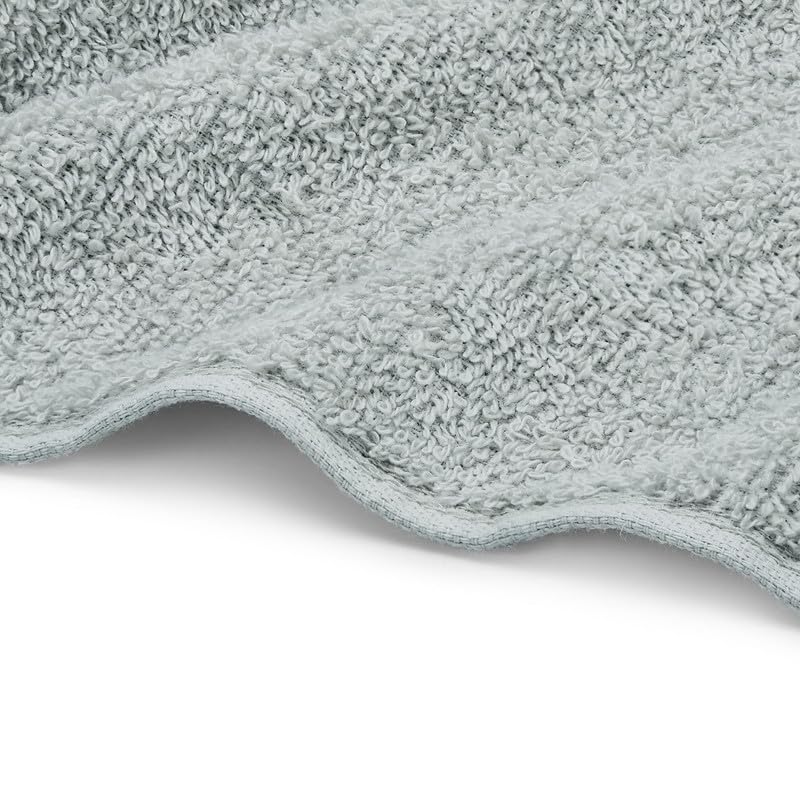 Welspun Alpha Cotton Large Bath Towel Soft & Absorbent 500 Gsm (Dobby - Pastel Blue)