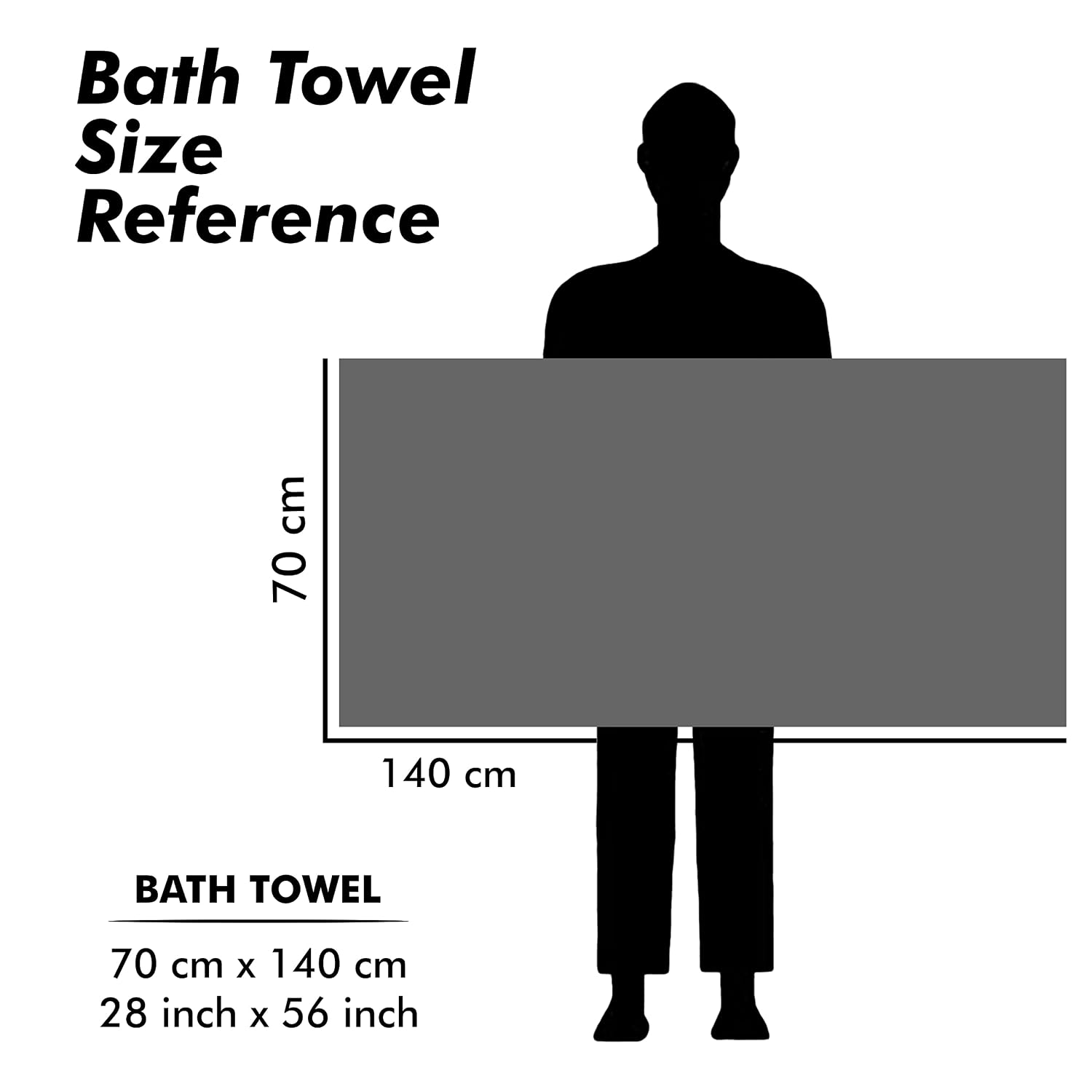 Urbanleaf Microfiber Large Bath Towel Quick Dry Super Absorbent Bath Towel For Men & Women | Towel For Bath, Travel, Gym, Beach, Pool & Yoga (Grey)