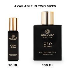 Bella Vita Luxury CEO Woman Eau De Parfum 20ml 0.68 Fl.oz. Women Fragrance | Long Lasting