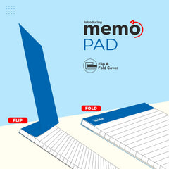 Memo Pad, A5 Notepad, Flip & Fold Paper Cover, 160 Pages, Micro Perforation - Pack Of 5