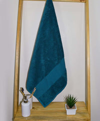 Rangoli Soft Absorbent Durable Towels Earthly Egyption Cotton Plush Oversized Bath Towel 600 Gsm (Teal)