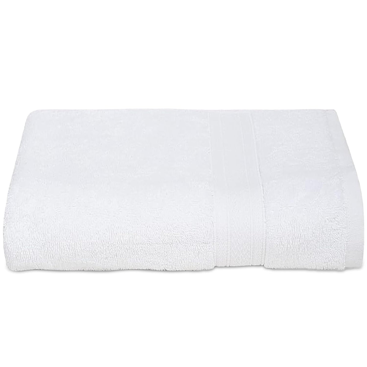 Ambra Linens 500 Gsm Highly Absorbent Towel, 100% Cotton, Soft & Plush, All Seasons Use, Large, Everyday Use, Durable (White)