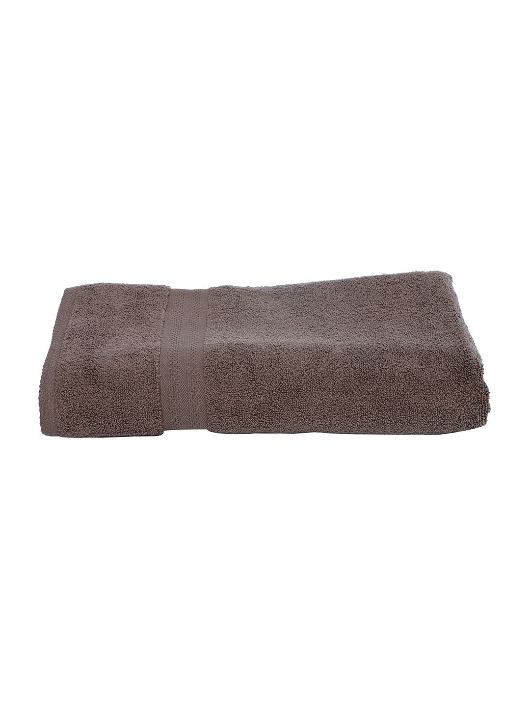 Bianca Ultra Soft Zero Twist 100% Cotton Bath Towel 500 Gsm | Super Absorbent, Fluffy Aerocore Organic Technology (Chocolate)