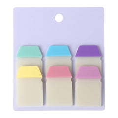 Transparent Sticky Notes Cum Page Marker, Page Flags Sticky Notes - 60 Sheets X 6 Colors