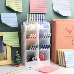 Sticky Notes Cube - 400 Pcs | Self-Adhesive Memo Pads For Office, School | 4 Colors × 100 Sheets