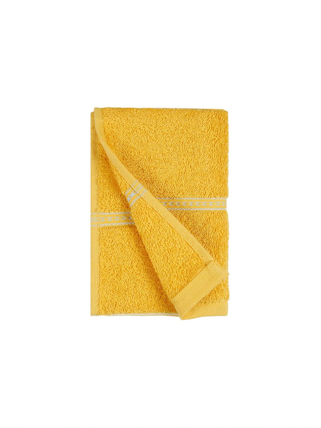 Mytrident Hand Towel Urban Comfort 400 Gsm | 100% Cotton Bath Towel (Drama Yellow)- Pack Of 2