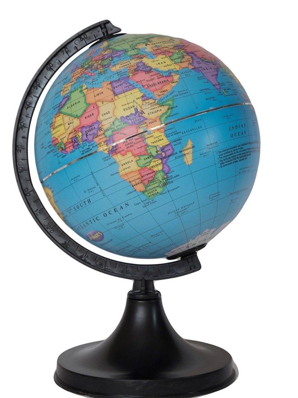 Globe For Kids Learning - 8 Inch High Rotating World Globe For Home, Office, Lab Decor, Best Gift For Kids & Students Learning, Pack Of 1