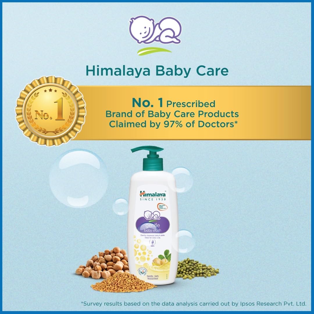Himalaya Gentle Baby Wash, No Tears Formula, Cleansing Baby's Gentle Skin | 600ml