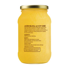 Pure Natural A2 Cow Ghee By Auzen | Rich In Nutrient, Delicious Healthy Desi Cow Ghee Good For Heart Health | 2 Litre (1 Litr * 2) 67.6 Ounce | Jar Pack