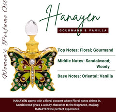 Naseem Hanayen Concentrated Perfume Oil 12ml 0.4 Fl.oz. Alcohol Free | Arabian Fragrance Oil For Women