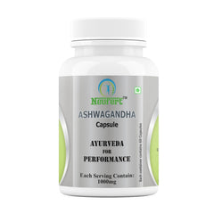 Neufert Ashwagandha Capsule Ashwagandha Root Extract, Support Mental Clarity, Energy Levels & Overall Wellness | 60 Veg Capsules 100gm 0.2lbs