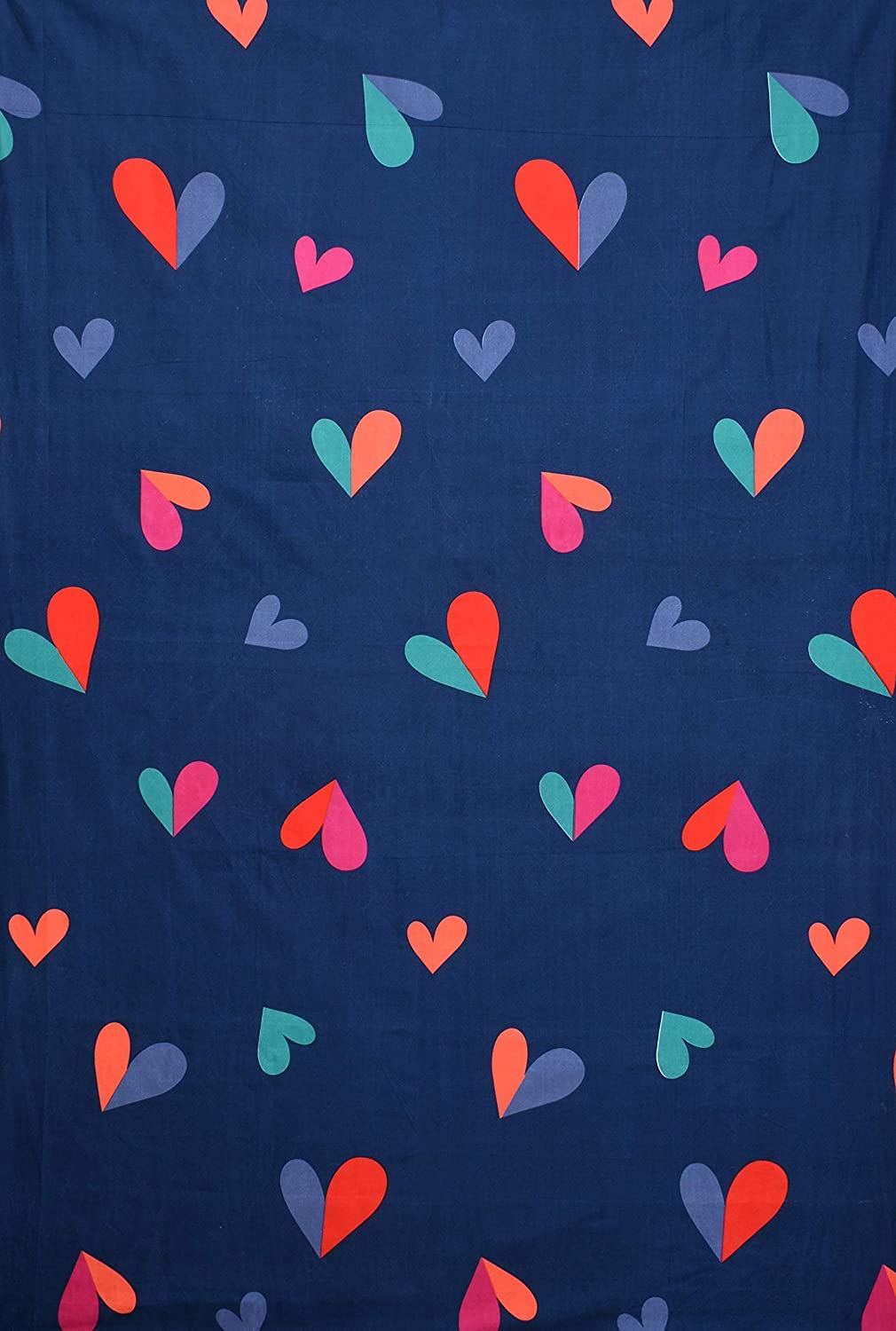 1 Single Bed With 1 Pillow Covers - 60 X 90 Inches, Dark Blue | Premium Cotton Material - Skin Friendly & Long Lasting | Super Soft 300 Thread Count
