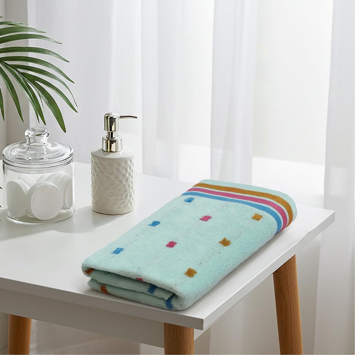 Liberty Towels Ultra Zero Twist 100% Cotton Large Size Towel 500 Gsm | Ultra Soft, Highly Absorbent, Quick Dry Bath Towel (Green)