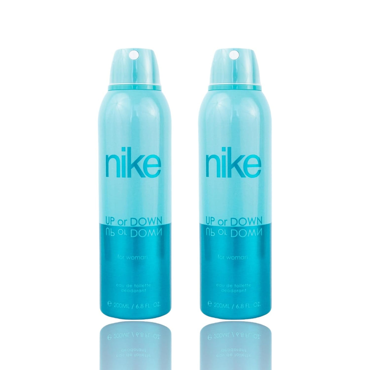 Nike Up Or Down Eau De Toilette Deodorant 400ml 13.5 Fl.oz. Pack Of 2 | Perfect Gift Set For Girlfriend | Long Lasting Frgarance