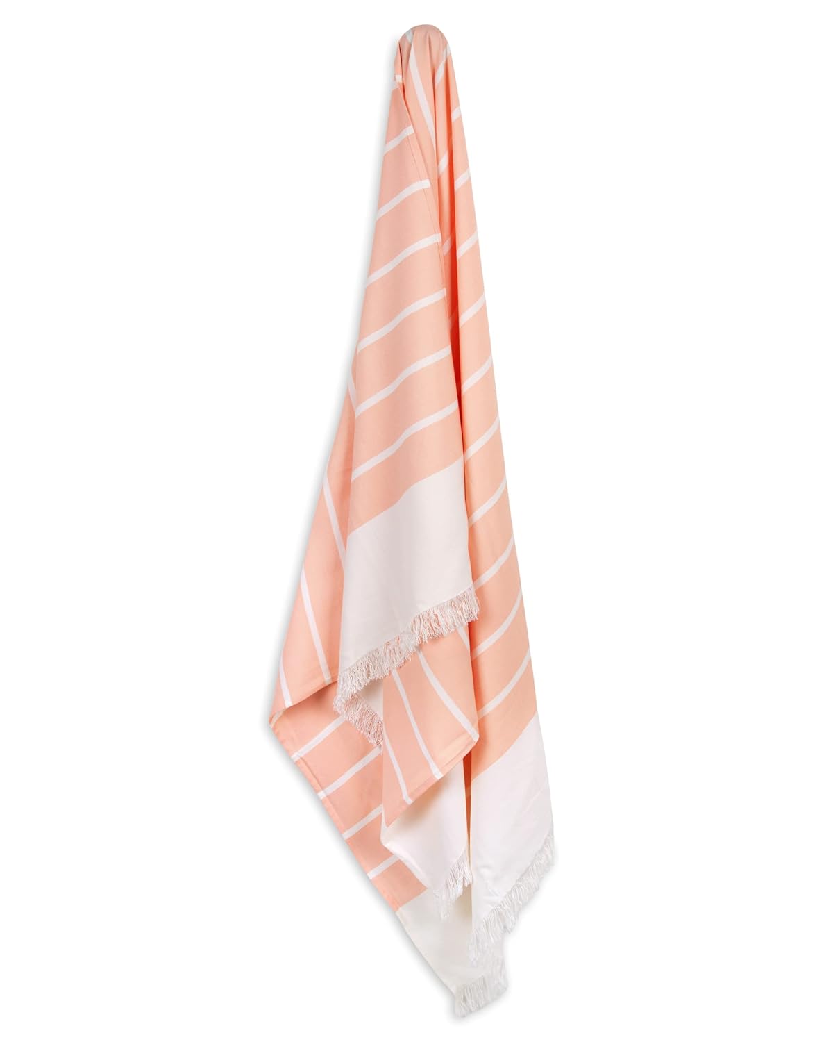 Mush 100% Bamboo Light Weight & Ultra-Compact Turkish Towel | Super Soft, 250 Tc, Absorbent, Quick Dry, Anti-Odor Bamboo Towel (2, Muted Blue & New Peach)