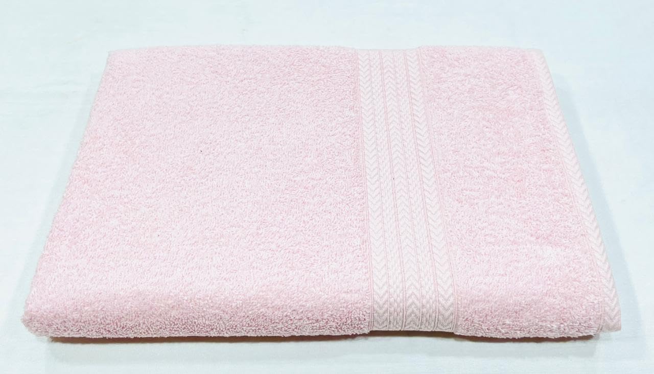 Bombay Dyeing Tulip Premium Cotton Large Size Bath Towel 500 Gsm (Peach)
