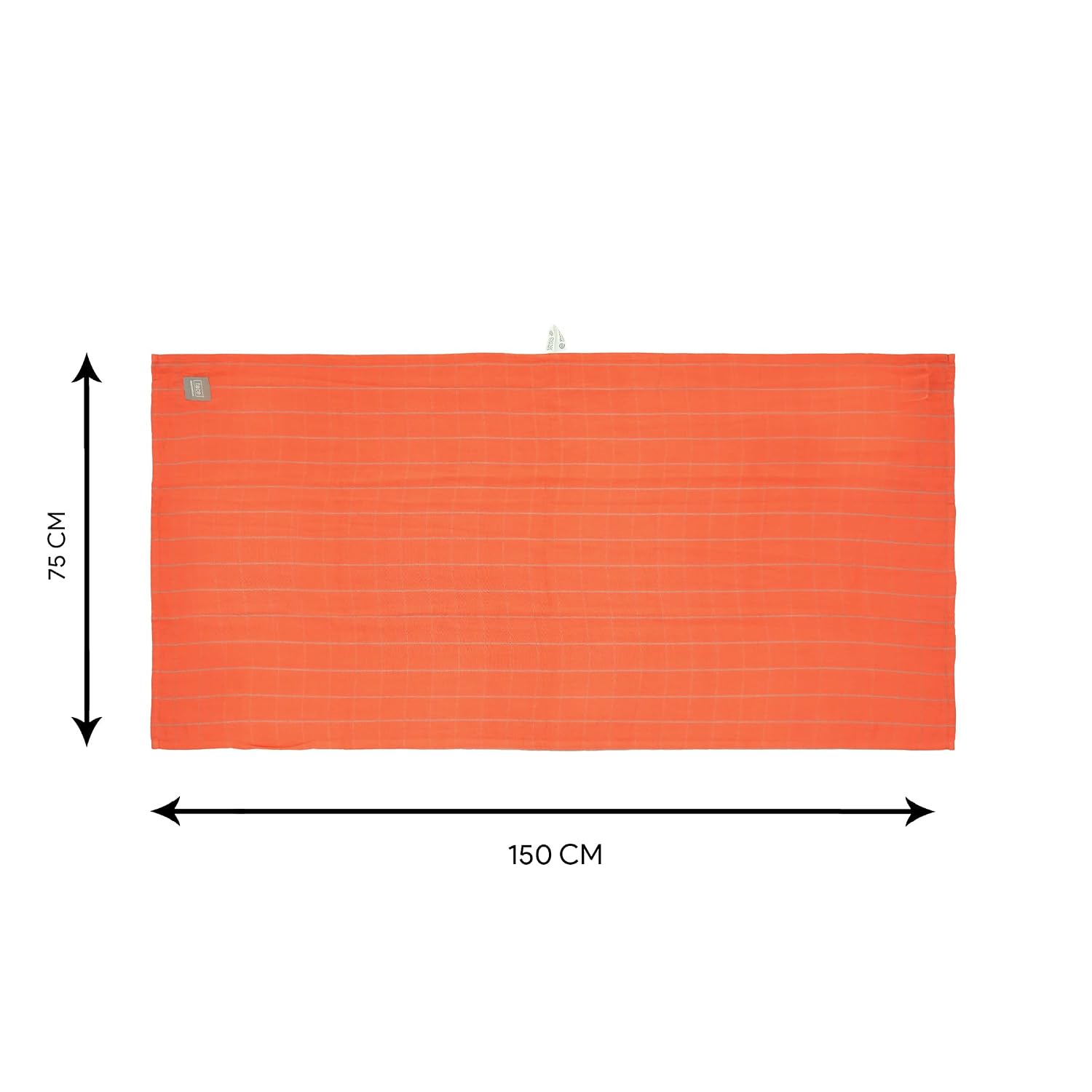Doctor Towels, Banana Double Cloth Bath Towels 330 Gsm | Super Soft Towels For Sensitive Skin, Quick Dry Towels For Bath Large Size (Orange)