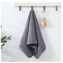 Housse Microfiber Nova Coral Fleece Hand Towel 800 Gsm | Ultra Soft Super Absorbent Towels For Gym, Yoga & Beach (Grey) - Pack Of 4