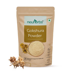 Neuherbs Gokshura Powder Natural Herb For Men & Women, To Promote Energy & Strength, No Added Preservative Or Additives | 100gm 0.2lbs