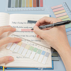 Sticky Tabs For Notebooks – 1200 Pcs Sticky Index Tabs, Pet Page Markers - Pack Of 6, Multicolor