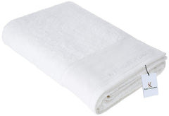 Kuber Industries Cotton Bath Towel 350 Gsm | Super Absorbent & Antibacterial | Lightweight & Odour Free (White)