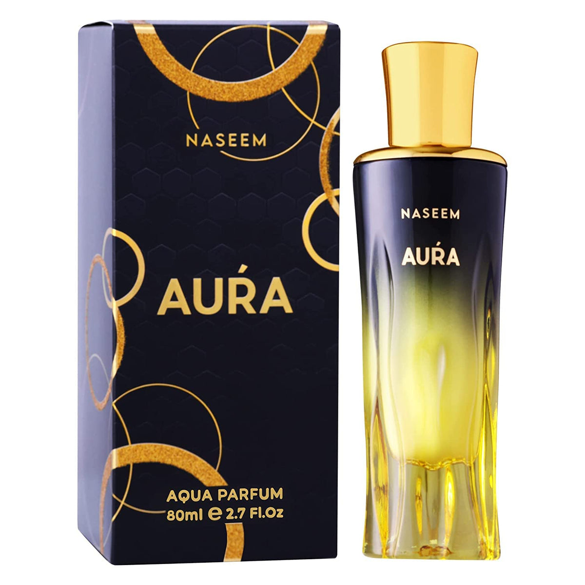 Naseem Aura Aqua Perfume Extrait De Parfum 80ml 2.7 Fl.oz. Alcohol Free | Unisex Fragrance