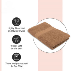 Showstopper Cotton Bath Towel 500 Gsm (Camel Brown)