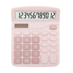 Upiho Pink Calculator, Basic Office Calculator, Desktop Calculator 12 Digit With Large LCD Display For Pink Office Supplies With Sensitive Button, Pink Office Supplies, School Supplies For Teen Girls