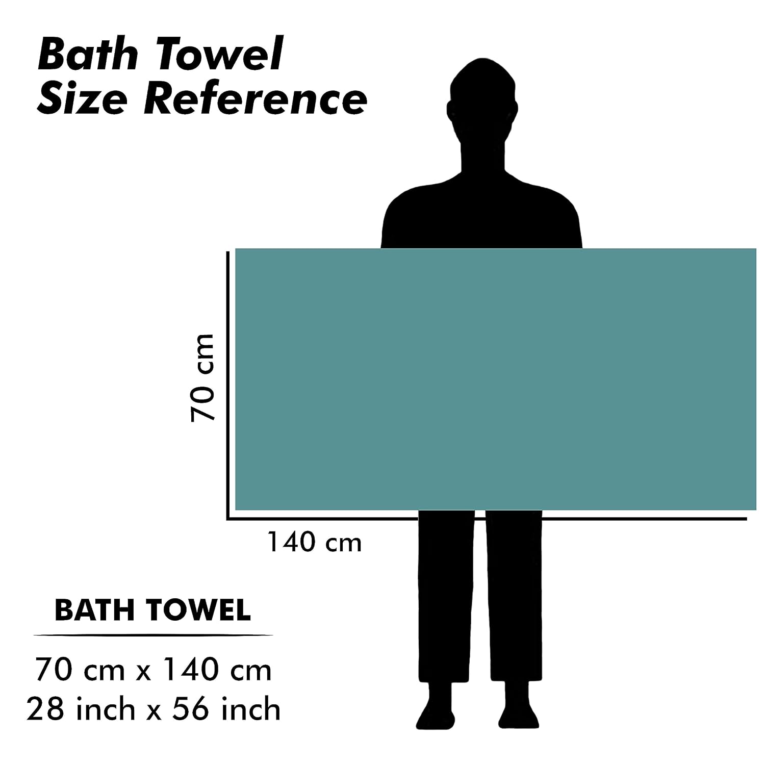 Urbanleaf Microfiber Large Bath Towel Quick Dry Super Absorbent Bath Towel | Towel For Bath, Travel, Gym, Beach, Pool & Yoga (Navy Blue & Green)