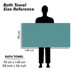 Urbanleaf Microfiber Large Bath Towel Quick Dry Super Absorbent Bath Towel | Towel For Bath, Travel, Gym, Beach, Pool & Yoga (Navy Blue & Green)