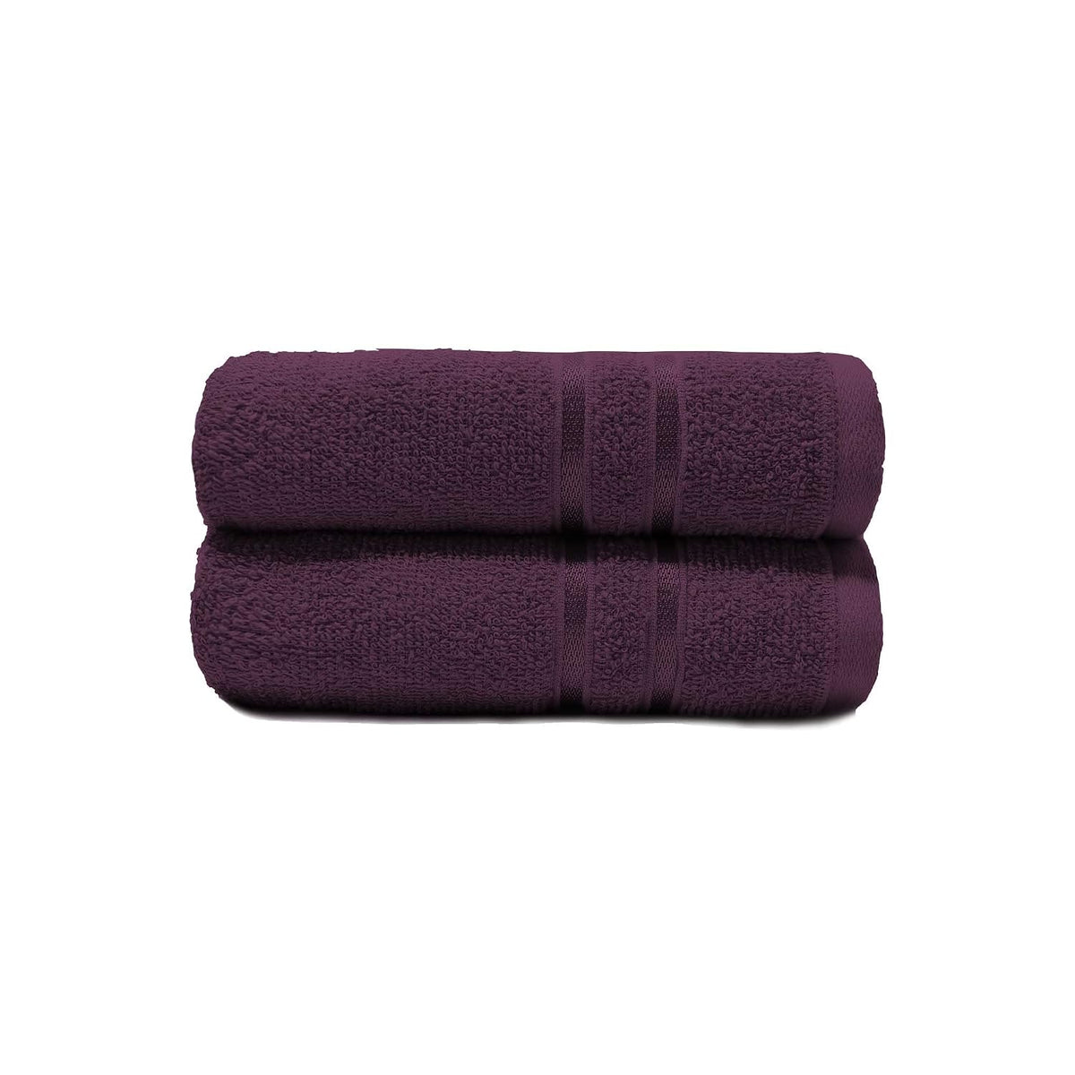 Home Elegance Comfort Living Hand Towel 200 Gsm (Black Currant)- Pack Of 2
