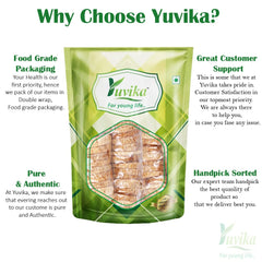 Organic Anjeer Dried Figs By Yuvika 500gm, | Nutritious Rich In Healthy Fats Antioxidants Vitamins & Minerals | 17.6 Ounce
