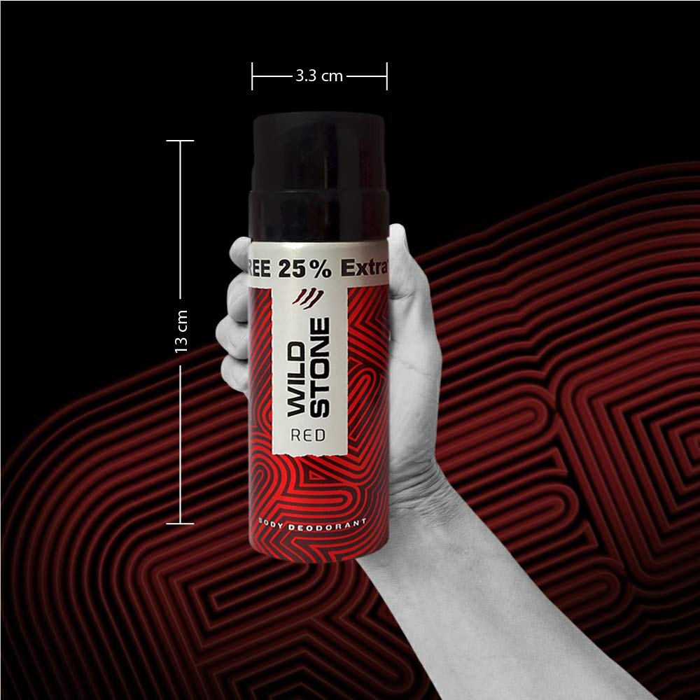 Wild Stone Red Deodorant Body Spray For Men 50ml 1.6 Fl.oz. | Long Lasting Fragrance