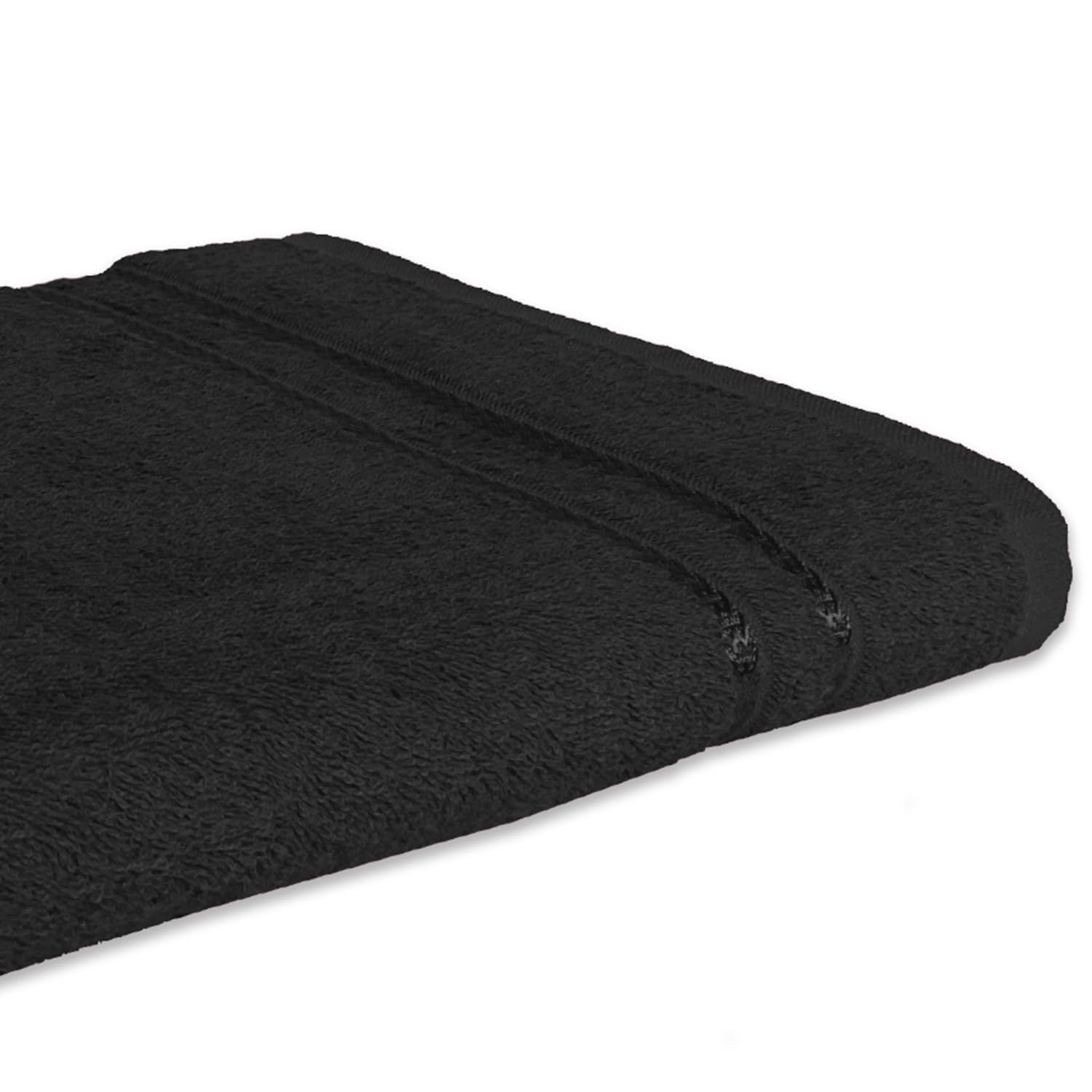 Welspun 100% Cotton Quik Dry Bath Towel 380 Gsm | High Absorbency Super Soft, Fast Drying Bath Towels | Large Size Bath Towel For Men & Women (Black)