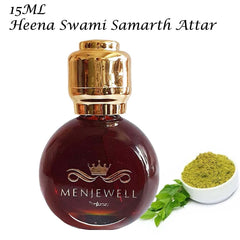 Menjewell Heena Swami Samarth Attar Perfume 15ml 0.5 Fl.oz. Unisex Luxury Fragrance | Long Lasting