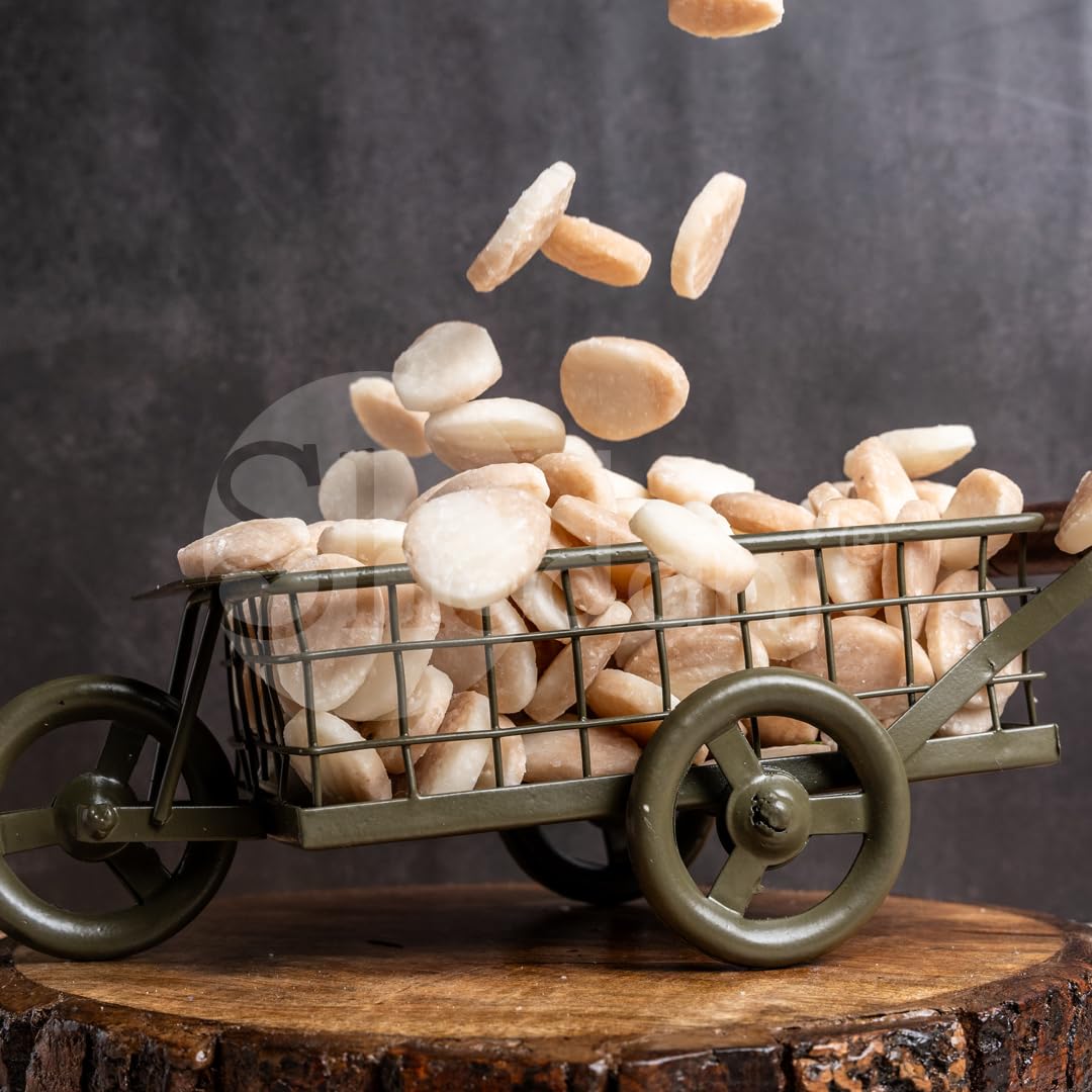 Shadani Coconut Badam Peda-Candy (180gm), Real Coconut Toffee | Traditional Indian Metthai Soft & Chewy Badam