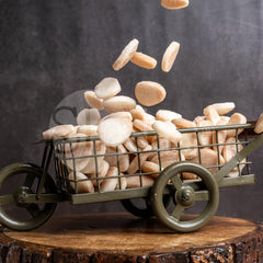 Shadani Coconut Badam Peda-Candy (180gm), Real Coconut Toffee | Traditional Indian Metthai Soft & Chewy Badam