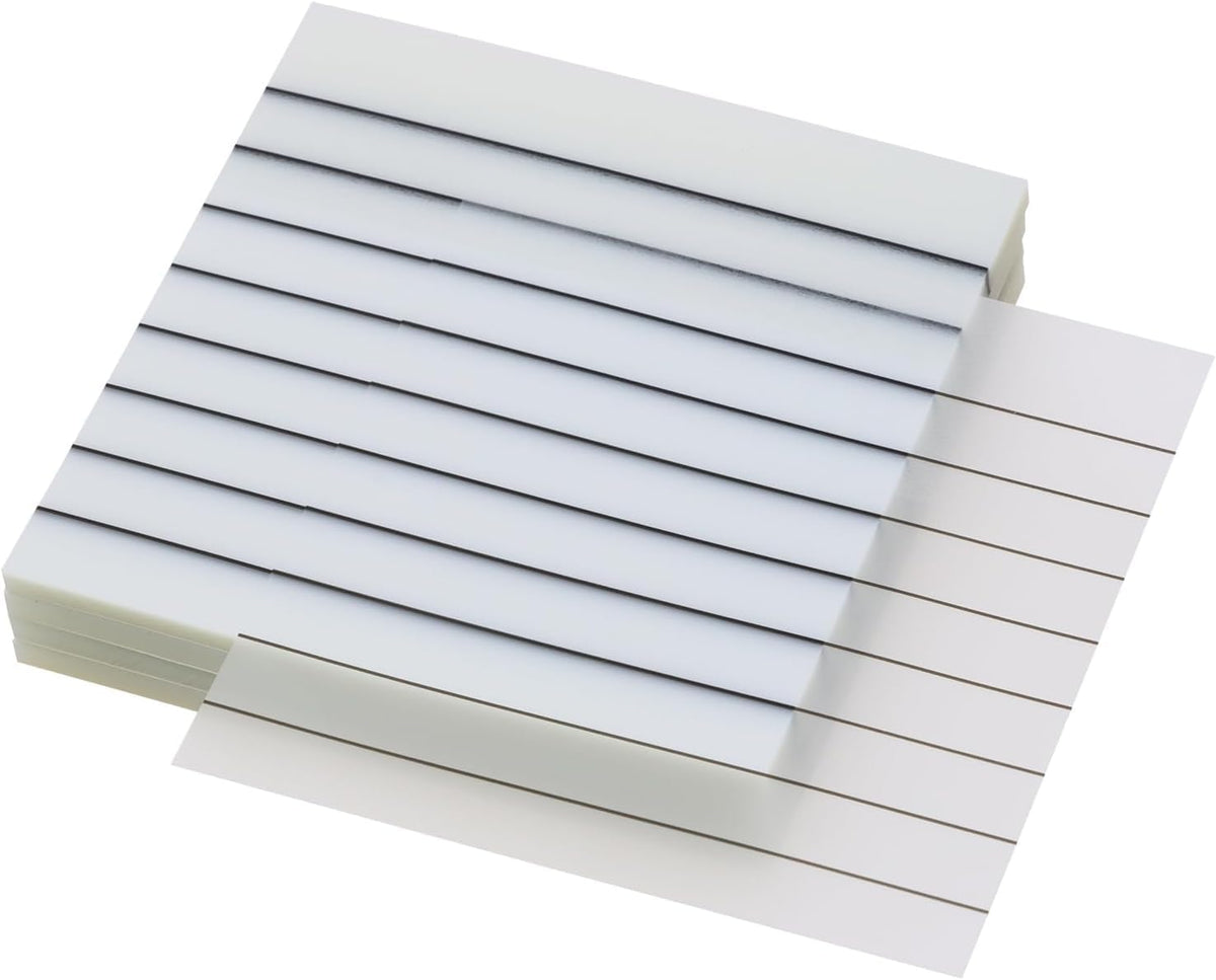 50 Sheets Transparent Sticky Notes With Line | Self Sticky Notes Waterproof Pet Markers | (White)