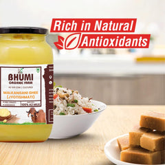 Pure Premium Malkangani Ghee (Jyotishmati) By Bhumi Organic Farm | Naturally & Healthy Bilona Method Cow Ghee Perfect For Moisturize Dry Skin | (250ml) 8.4 Ounce | Jar Pack