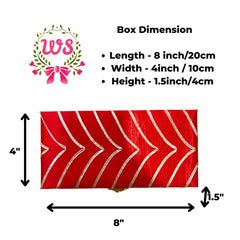 Leheriya Gota Cash Box, Gift Box, Shagun Box, Gaddi Box, Shagun Envelope, Mixed Colour, Pack Of 1, Material - Wood