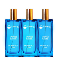 Sabates Cabaret Eau De Parfum Each 20ml 0.6 Fl.oz. Combo Of 3 | Affordable Luxury Fragrance For Men