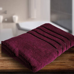 Prem House 100% Cotton Bath Towel Soft For 500 Gsm | Bath Towel Full Size For Men & Women & Kids (Maroon)