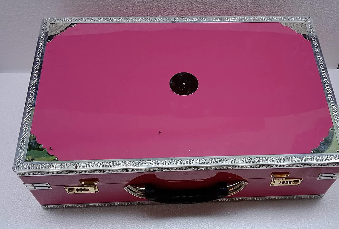 Musical Instrument Harmonium With Full Padding Chain Cover - 9 Scale Changer (With Coupler), 3 3/4 Octaves, 37 Italian Keys, 3 Set Of Premier Star Reeds (Male, Male & Female)