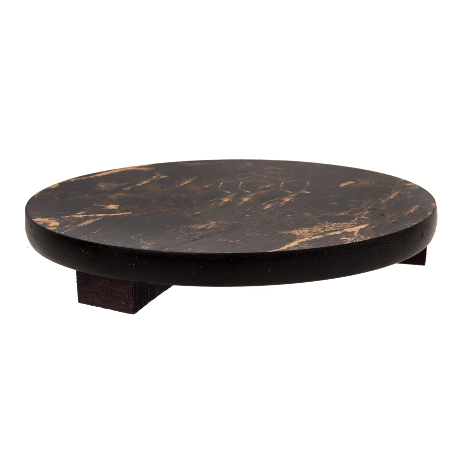 Dark Brown Wooden Chakla Or Roti Maker Or Rolling Board - 9 Inch | Made In India