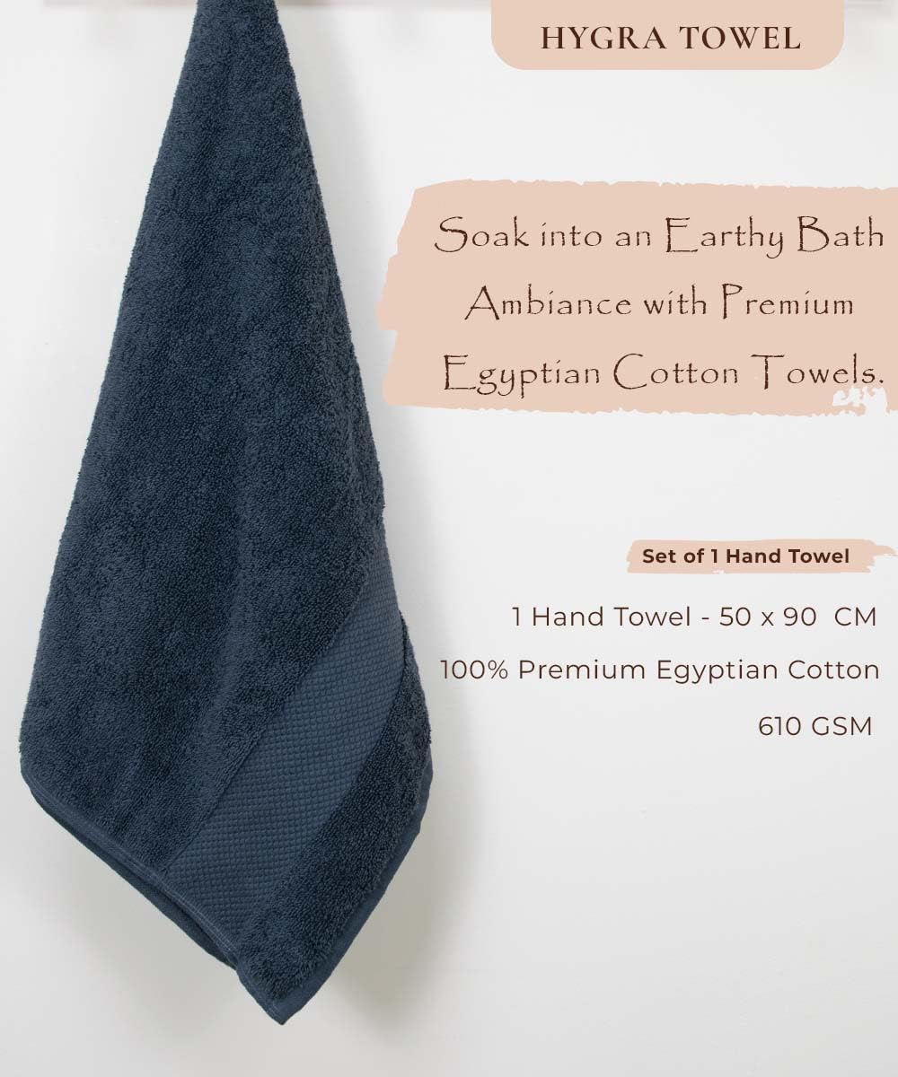 Rangoli Soft Absorbent Durable Towels Earthly Egyption Cotton Plush Oversized Small Size Bath Towel 400 Gsm (Charcoal)