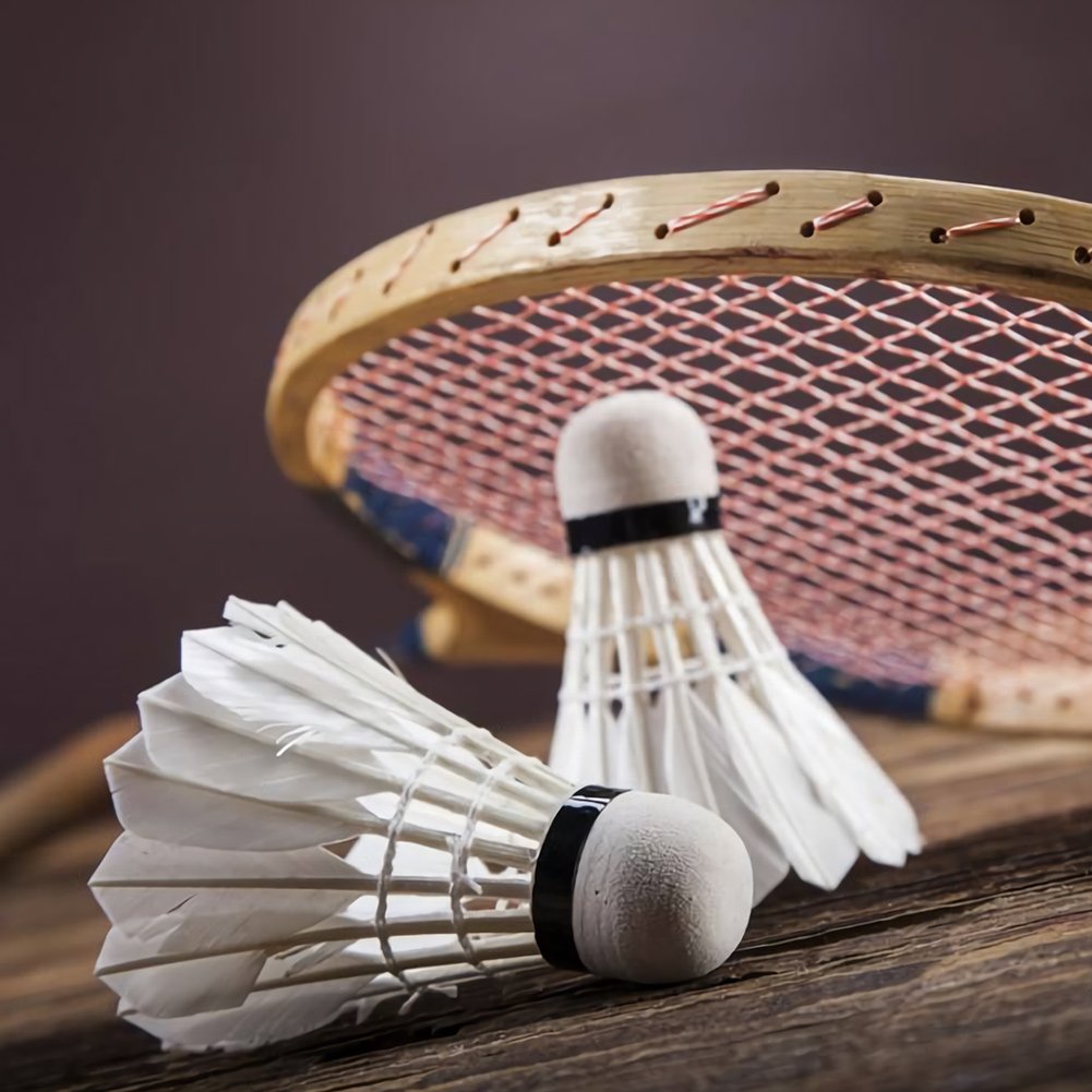 Vgeby Regail Badminton Feather Shuttlecocks For Practice & Training | White , Pack Of 3