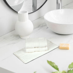 Mytrident Face Towels 600 Gsm | Nectar Soft Collection Wash Towel For Men & Women Face Towels - Cashmere Ivory (3 Pcs)