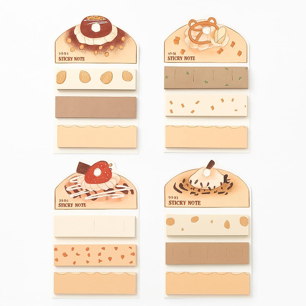 Sticky Notes Set 12 Designs - Ideal For Notes, Organization & Reminders | Pack Of 4